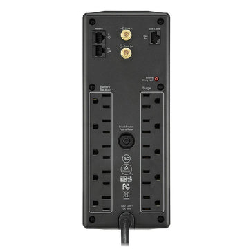 APC 1350, Compact Tower, 120V, AVR, LCD, 10 NEMA outlets (5 surge) Back-UPS